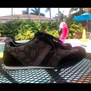 Coach Kelson black and gray signature sneakers